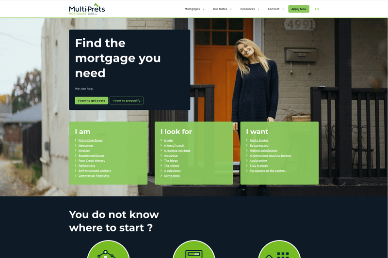 Multi-Prêts Hypothèques mortgage brokerage website