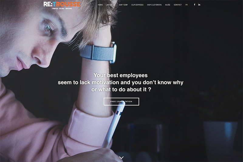 Site web Retroussé Formation Canada par WPlook Studio